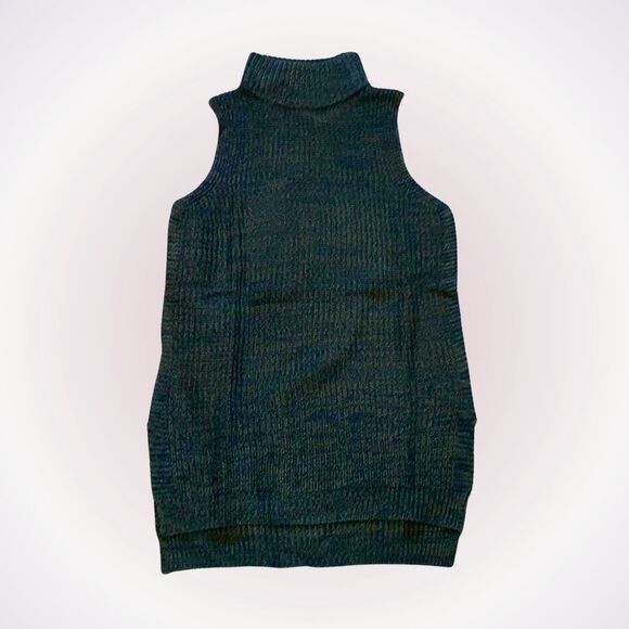 Cloud Chaser Green Sleeveless Turtleneck Sweater | Sz M, NWT - Picture 1 of 7
